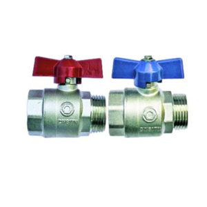 Комплект шаровых кранов Hansa DN20/DN25 (красный/синий)